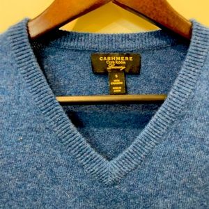 Men’s Small 100% cashmere blue sweater